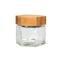 Custom 70ml Mini Glass Candy Jam kitchen Jar with Wood Lid